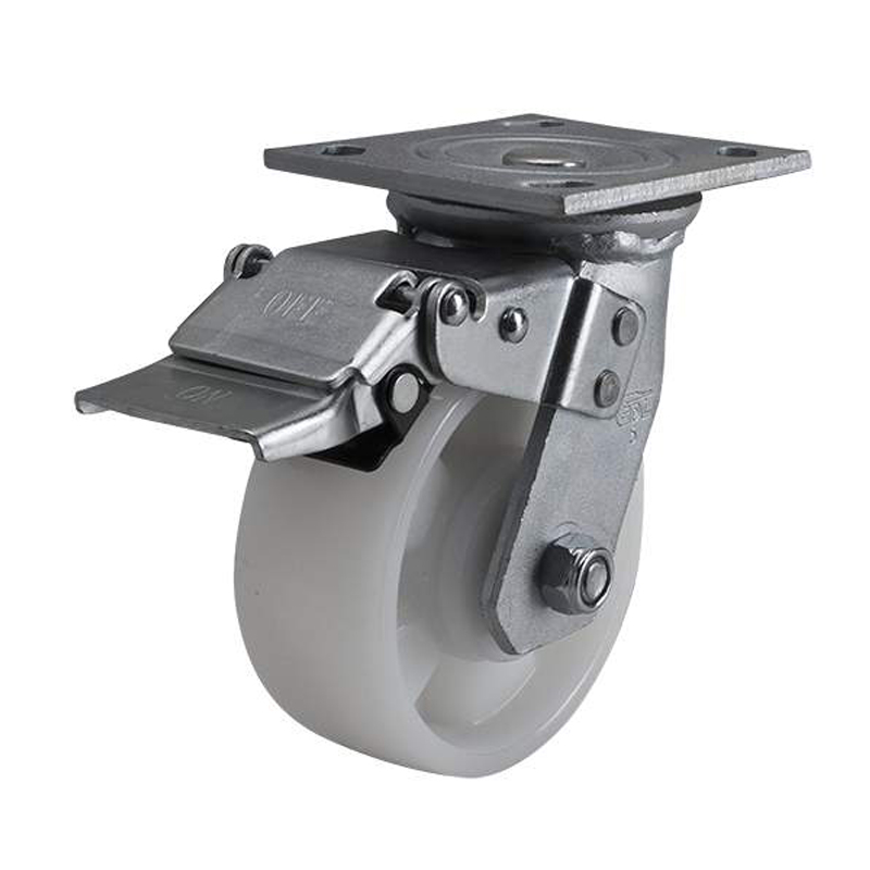 EDL Heavy 5'' 400kg Plate Iron Dual Brake TPA Caster 73125L-735-26