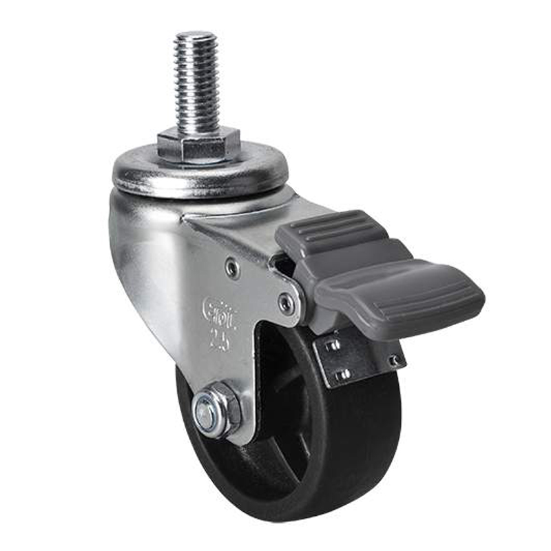 EDL Light 2.5'' 70kg Threaded Brake PO Caster 361425H-3325-03