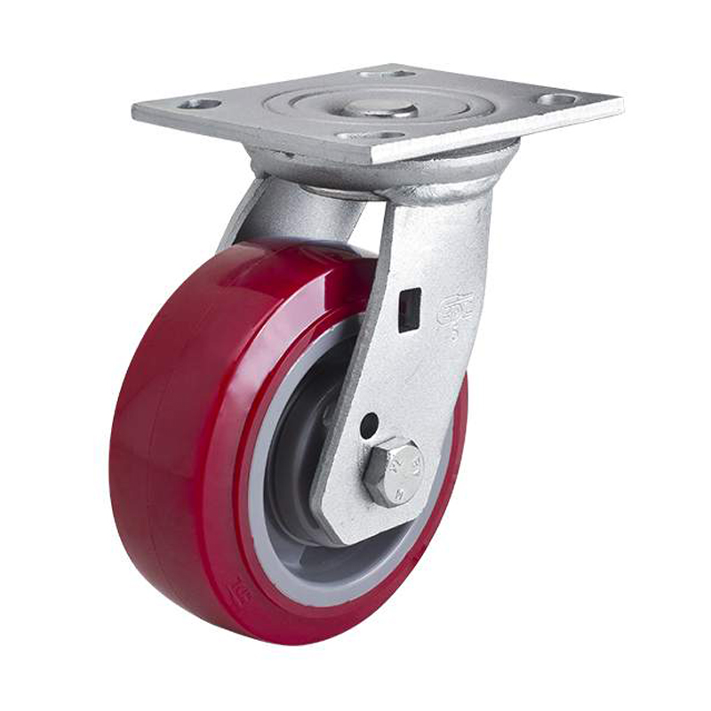 EDL Heavy 5'' 380kg Plate Swivel TPU Caster 73115-735-86