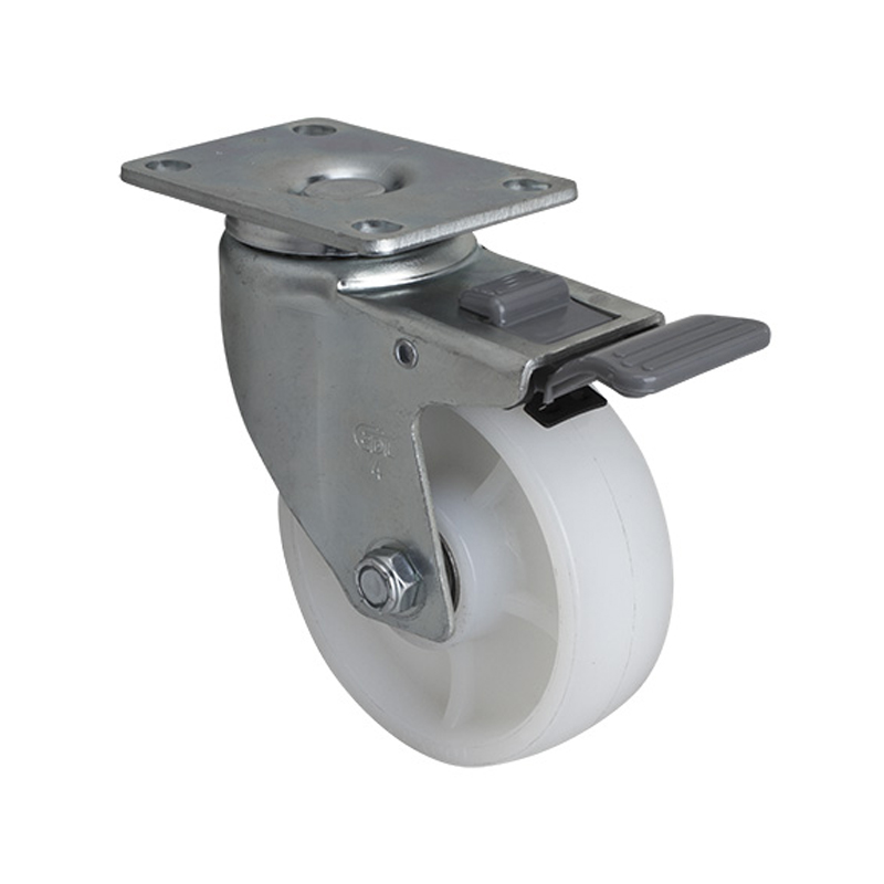 EDL Medium 4" 150kg Plate Plastic Dual Brake TPA Caster 50124H-504-26