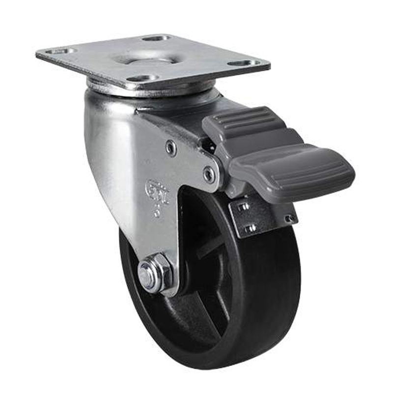 EDL Light 3'' 70kg Plate Brake PO caster 36123H-333-03