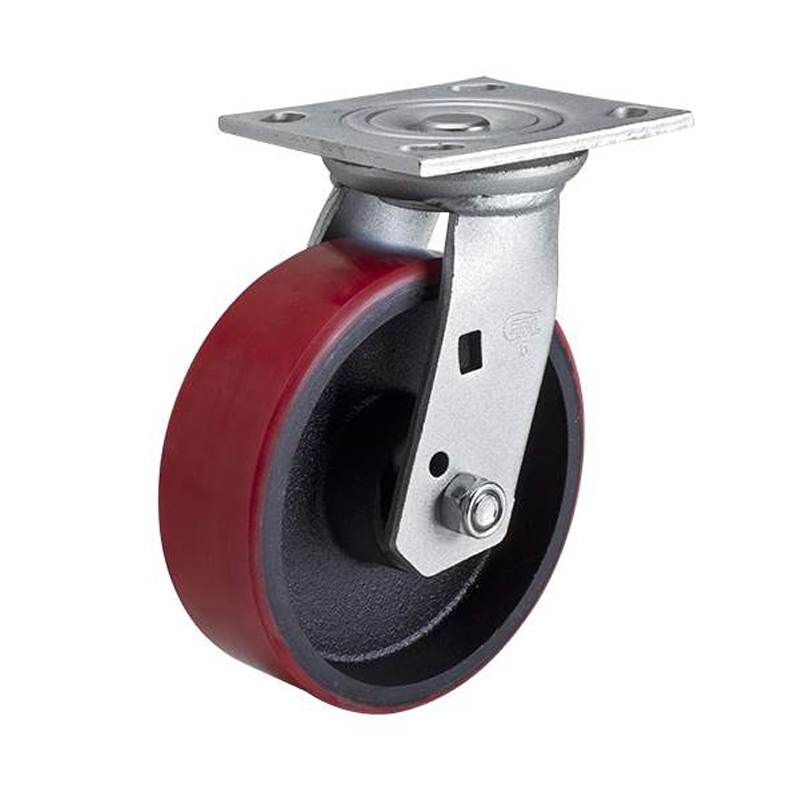 EDL Heavy 6'' 420kg Plate Swivel TPU Caster 73116-736-86T