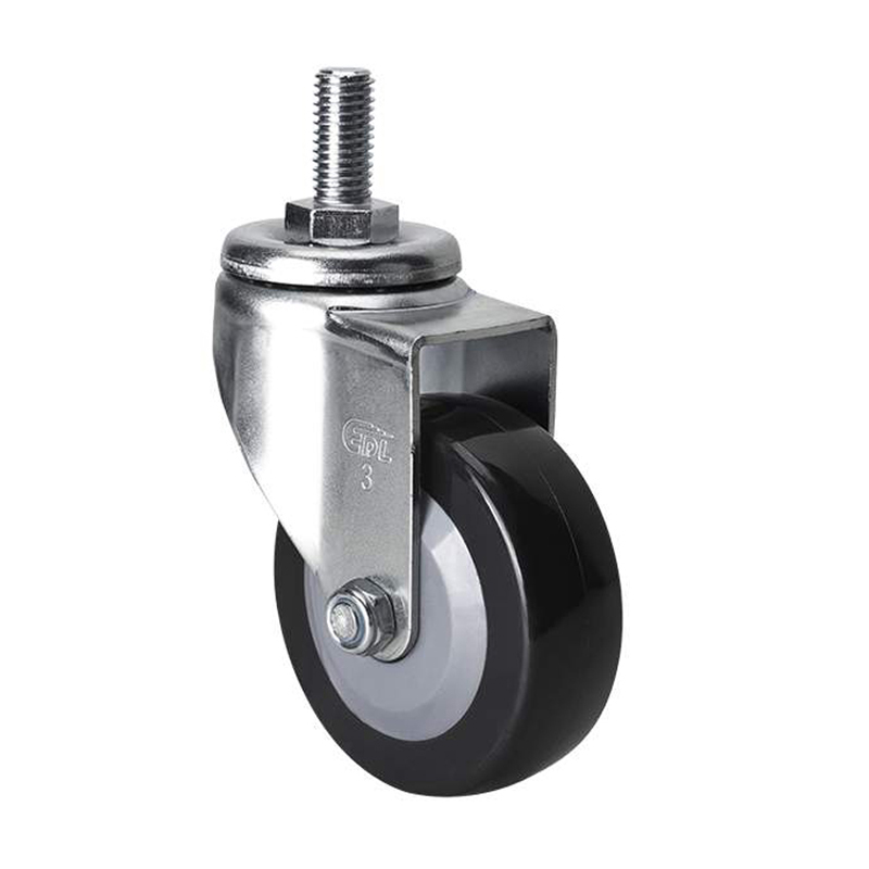 EDL Light 3'' 60kg Threaded Swivel PU caster 36133-363-64