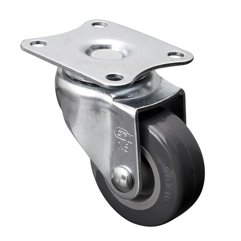 EDL Mini 1.5'' 30kg Plate Swivel PU Caster 201115-2015-72