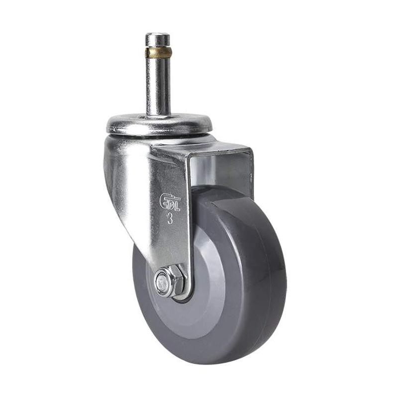 EDL Light 3'' 70kg Stem Swivel PU caster 36153-363-74