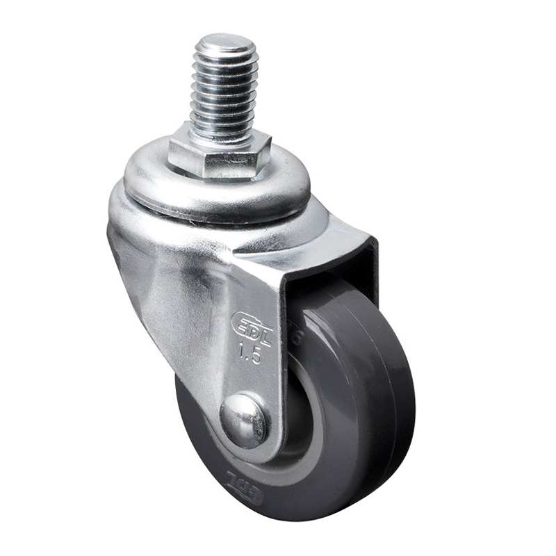 EDL Mini 1.5'' 30kg Threaded Swivel PU Caster 201315-2015-72