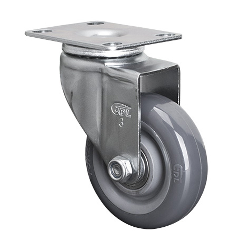 EDL Light 3'' 80kg Plate Swivel PU Caster 36113-363-76