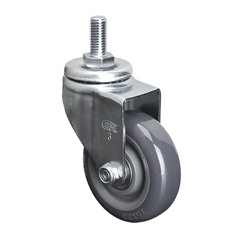 EDL Light 3'' 80kg Threaded Swivel PU caster 36133-363-76