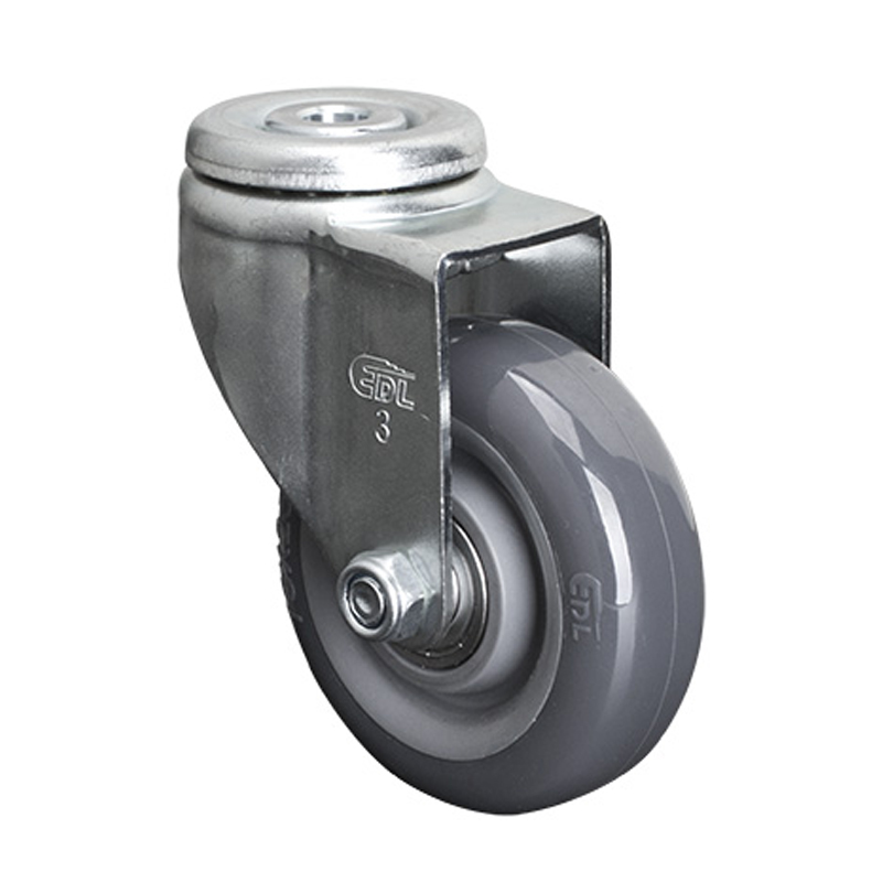 EDL Light 3'' 80kg Bolt Hole Swivel PU caster 36173-363-76