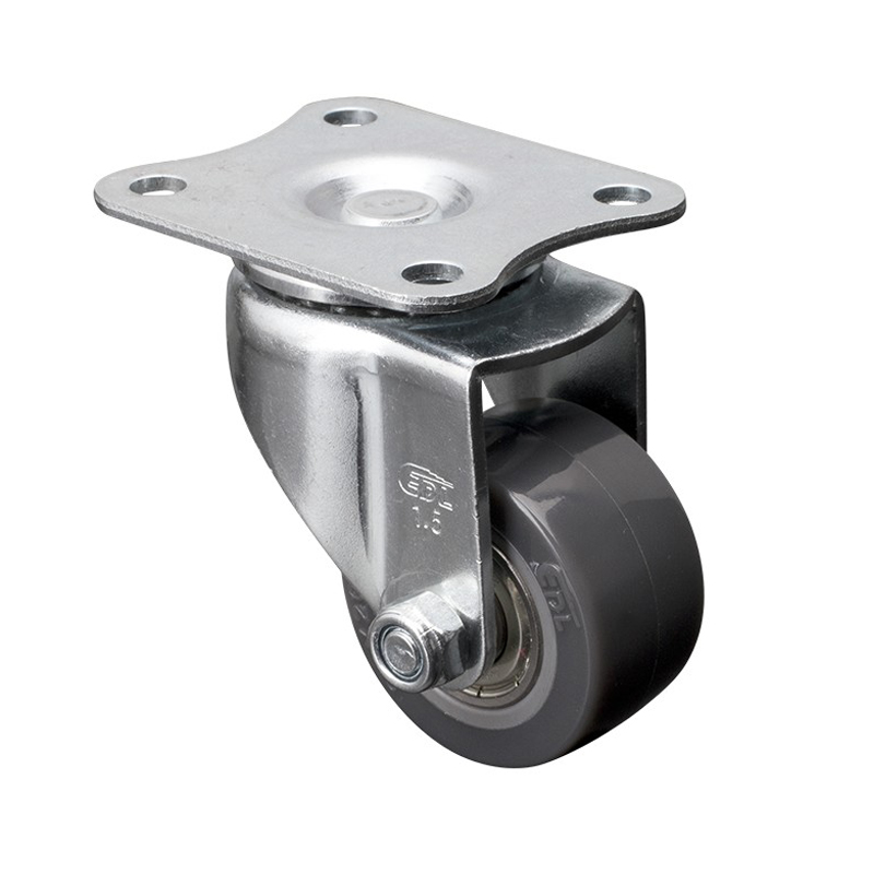 EDL Mini 1.5'' 40kg Plate Swivel PU Caster 261115-2615-76