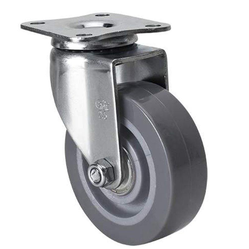 EDL Mini 2.5'' 40kg Plate Swivel PU Caster 261125-2625-76