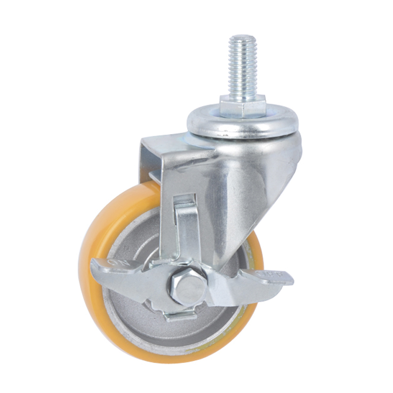 EDL Light 3'' 80kg Threaded Side Wheel TPU caster 36143C-363-86A/C