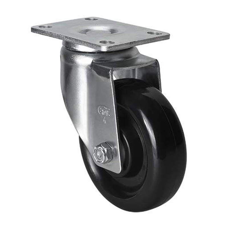 EDL Medium 4" 120kg Plate Swivel PU Caster 50114-504-65