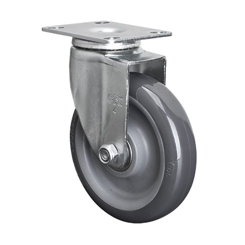 EDL Light 4'' 80kg Plate Swivel PU caster 36114-364-76