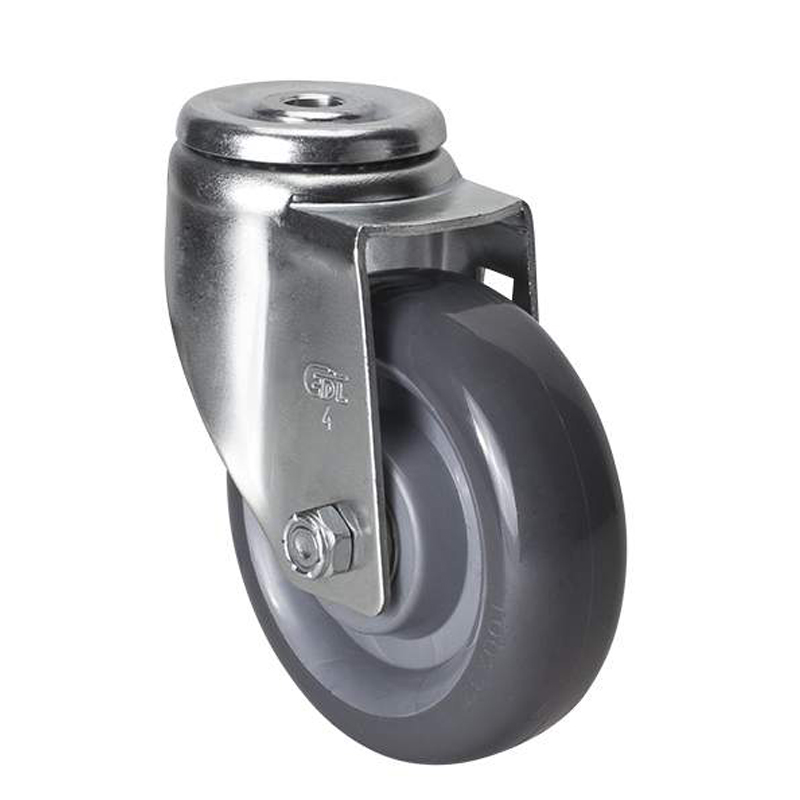 EDL Medium 4'' 150Kg Bolt Hole Swivel PU Caster50174-504-76