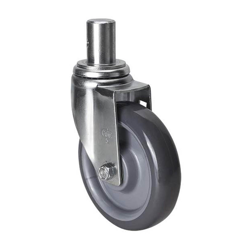 EDL Medium 5'' 150Kg Stem Swivel PU Caster50155-505-76