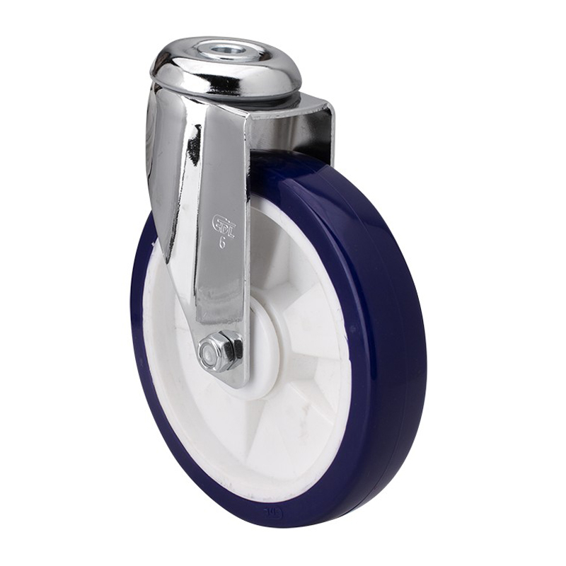 EDL Medium 6'' 130Kg Bolt Hole Swivel TPU Caster 57276-576-87