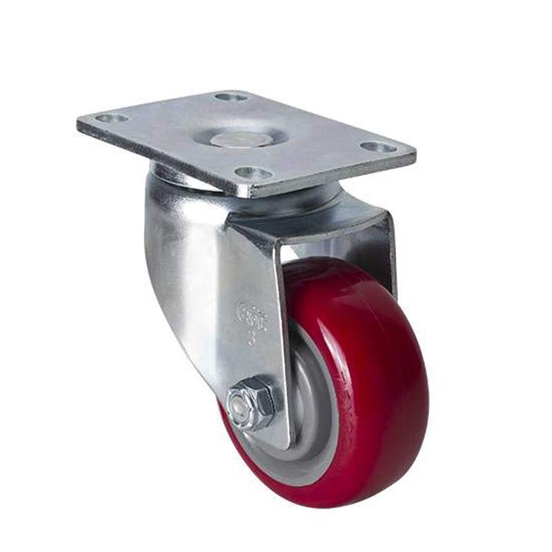 EDL Medium 3" 130kg Plate Swivel TPU Caster 50113-503-85