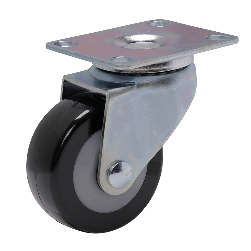 EDL Light 2.5'' 60kg Plate Swivel PU Caster 331125-3625-64