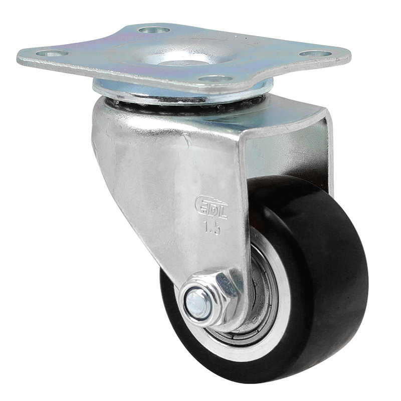 EDL Anti-electrostatic Mini 1.5''40kg Plate Swivel TPU Caster  261115-A2615-86A