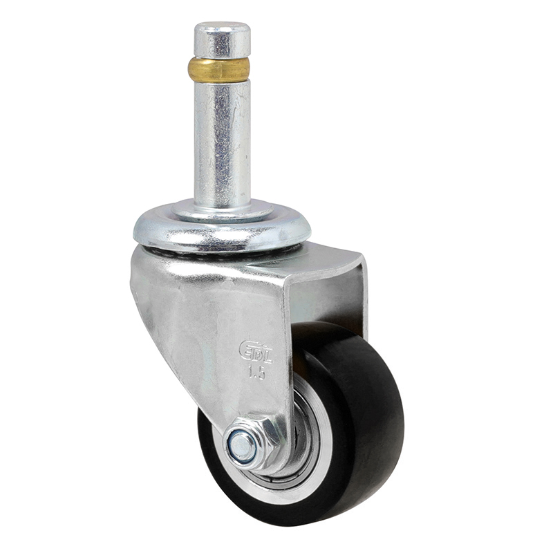 EDL Anti-electrostatic Mini 1.5''40kg Stem Swivel TPU Caster 261515-A2615-86A