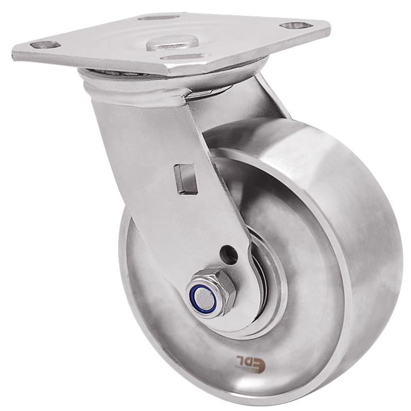 EDL Full-Stainless Steel Heavy 5'' 350kg Plate Swivel SS Caster S71715-S715-S6