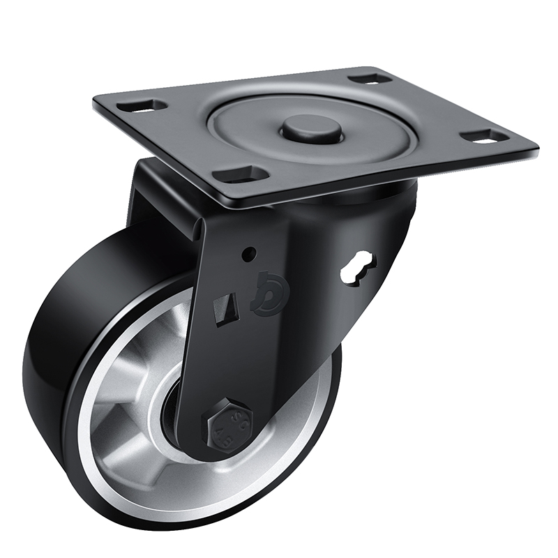 JARABO High-powered heavy 5"420kg Plate Swivel TPU Caster J77515-A735-86A/M12X80