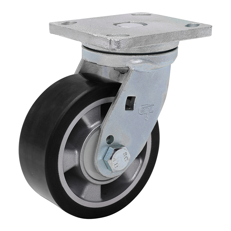 EDL Anti-electrostatic Heavy 5" 700kg Plate Swivel TPU Caster 78115-A785-86A