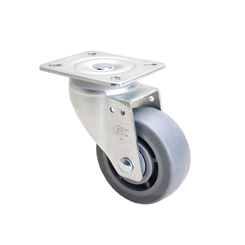 EDL Medium 4" 180kg Plate Swivel TPE Caster 66114-664-56