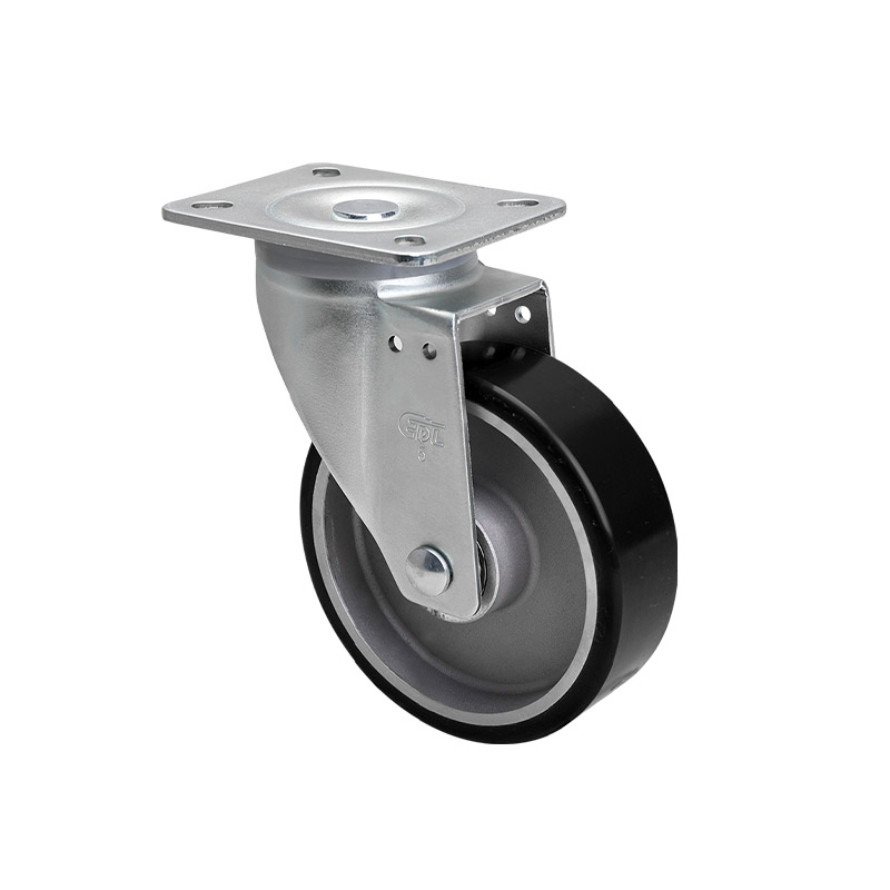 EDL Anti-electrostatic Medium 5" 300kg Plate Swivel TPU Caster 66115-A675-86A