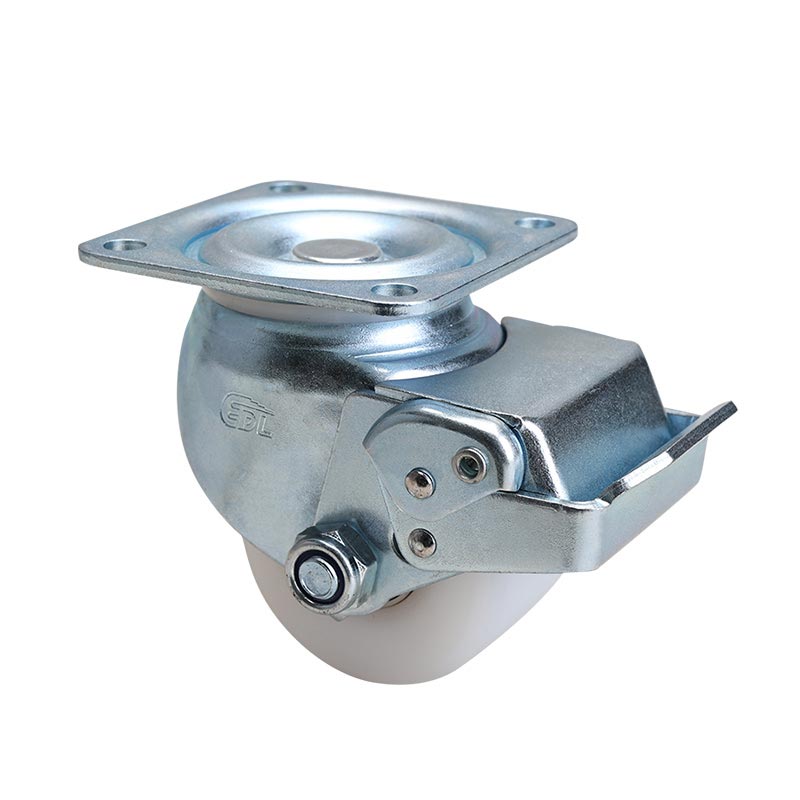 EDL Low Gravity 2.5"450kg Plate Brake MC(PA) Machine Caster M431225E-M4325-26