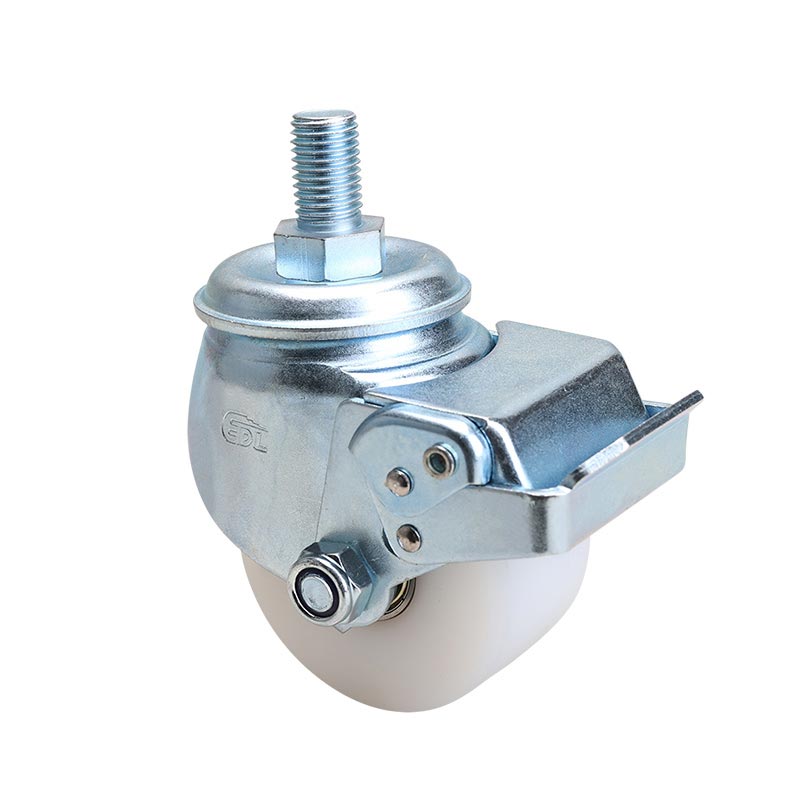 EDL Low Gravity 3"500kg Threaded Brake MC(PA) Machine Caster M43143E-M433-26