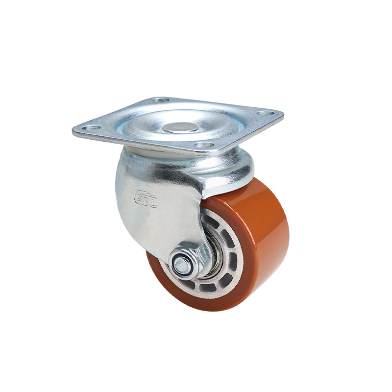 EDL Low Gravity 2.5" 450kg Plate Swivel TPU Machine Caster M431125-M4325-86A