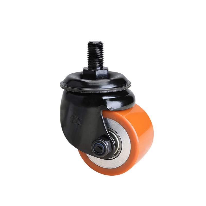 EDL Low Gravity 2.5" 650kg Threaded Swivel TPU Machine Caster M453325-M4525-86A