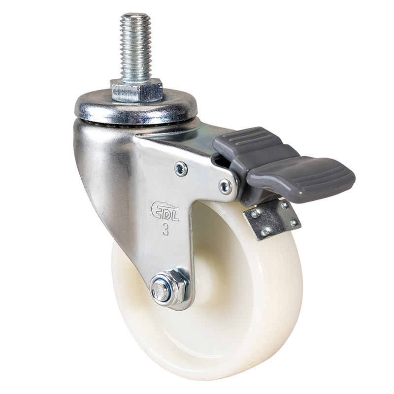 EDL Light 3'' 80kg Threaded Brake TPA Caster 36143H-363-23